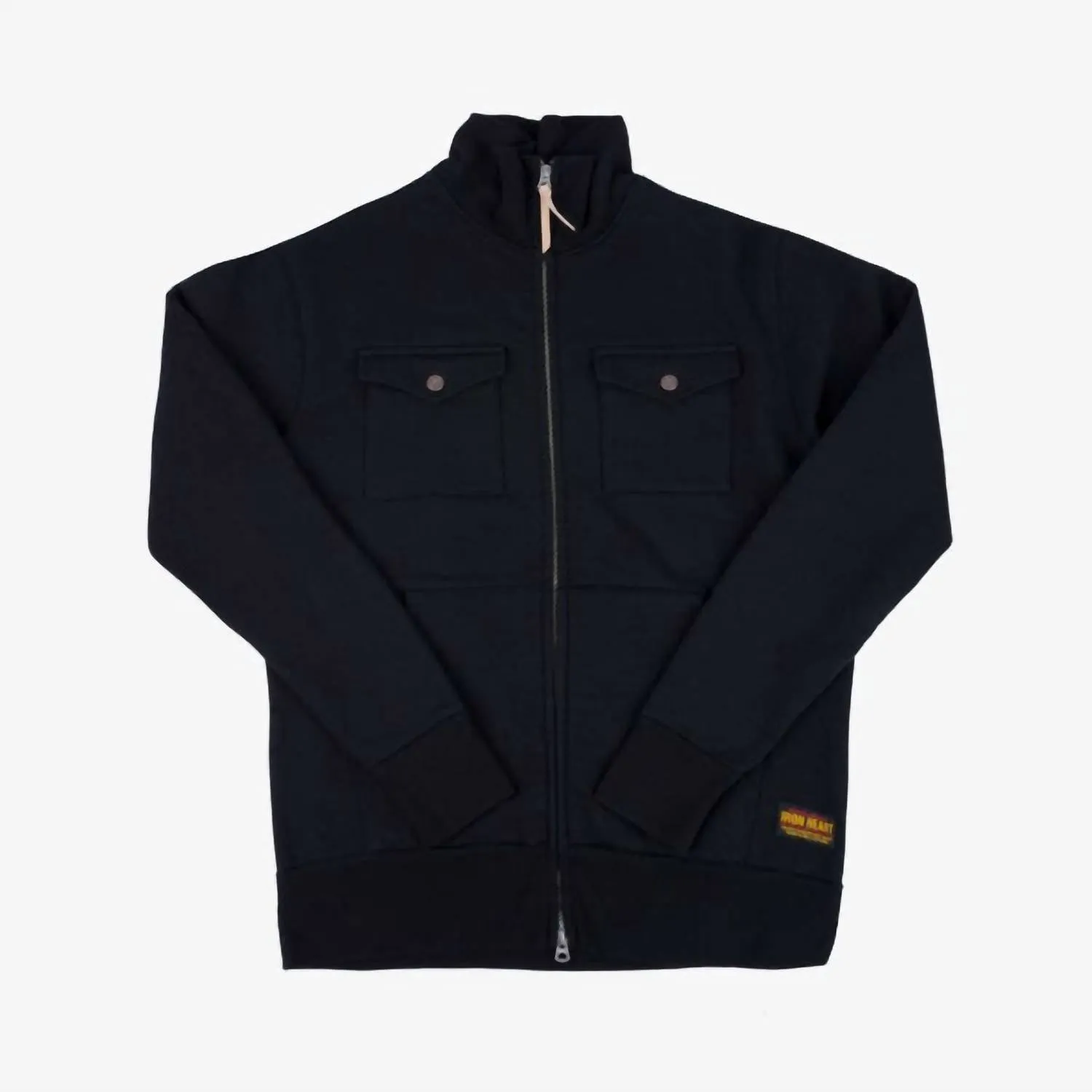 14Oz Ultra Heavyweight Loopwheel Sweater Jacket In Black