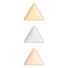 18K PVD Coated Stainless Steel Mini Triangle Bead Pendant / SBB0347