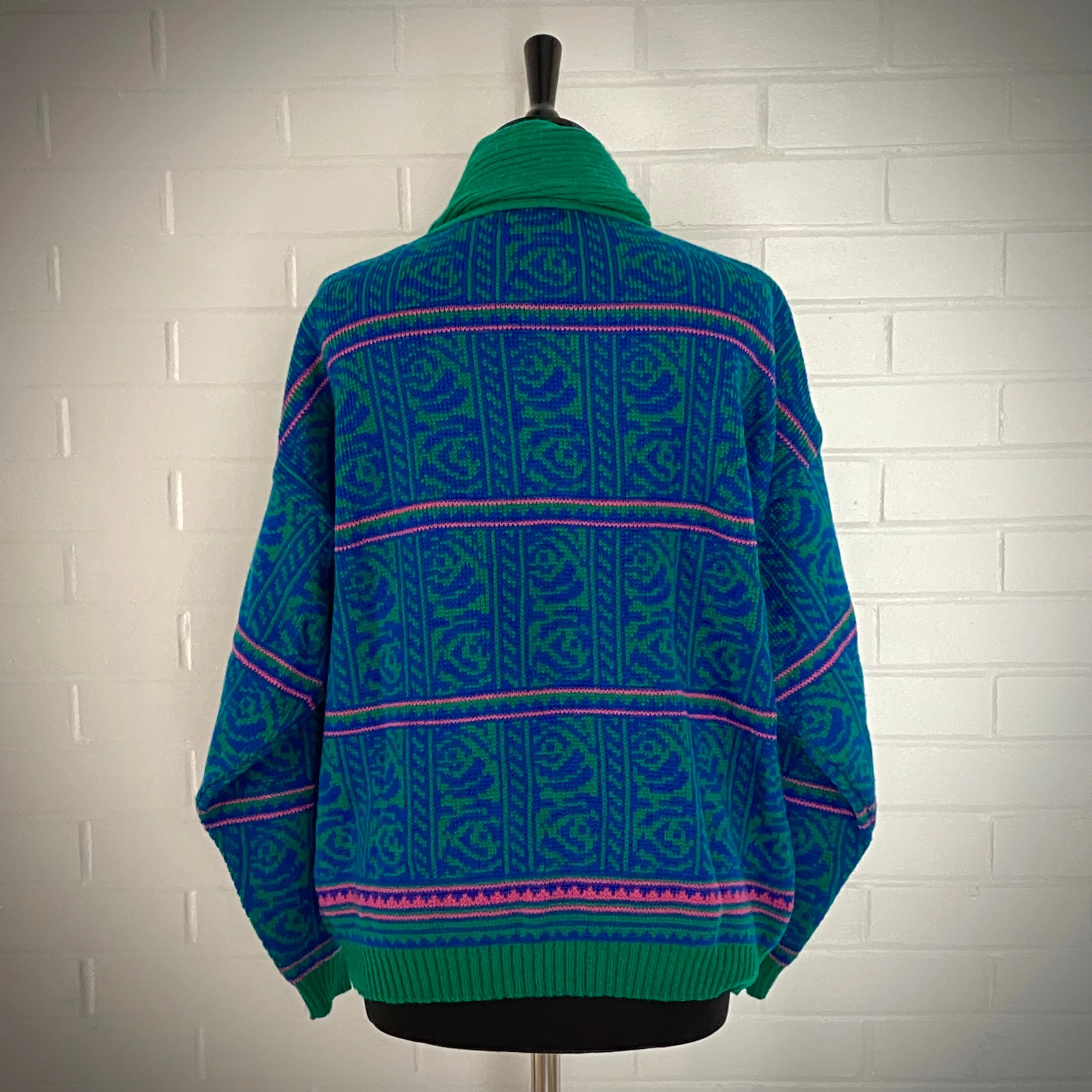 1980s Ivy Funnel Neck Sweater