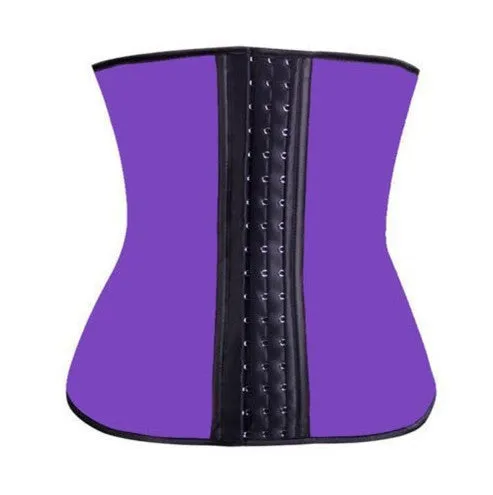 2016 Hot Body Shapers Latex Waist Cincher Waist Trainer Corsets Underbust Waist Corsets 9 Steel Bones Slim Belt Fajas Plus Size