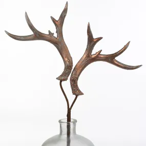 25" Antler Spray: Antiqued Bronze