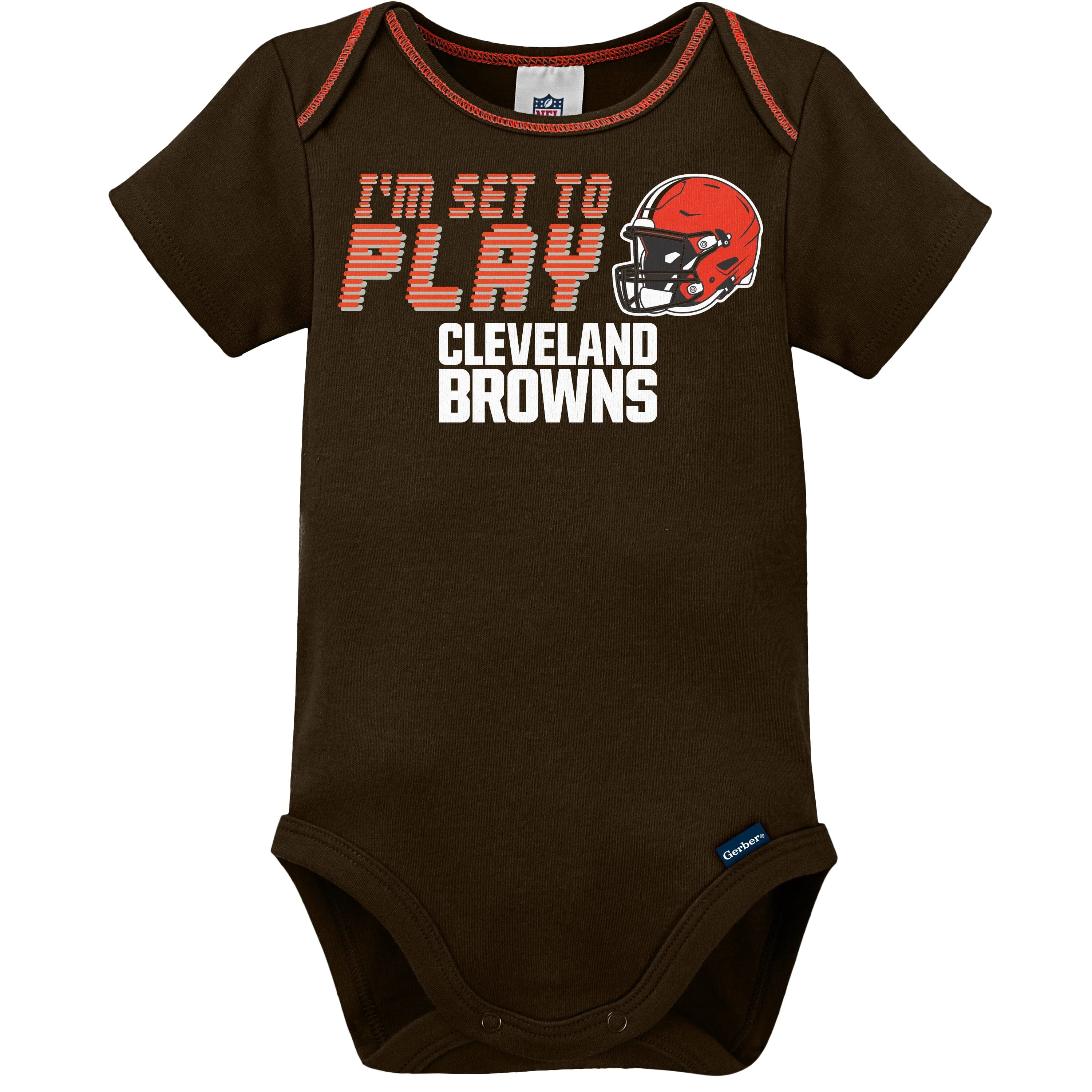 3-Piece Baby Boys Cleveland Browns Bodysuit, Sleep 'N Play, and Cap Set