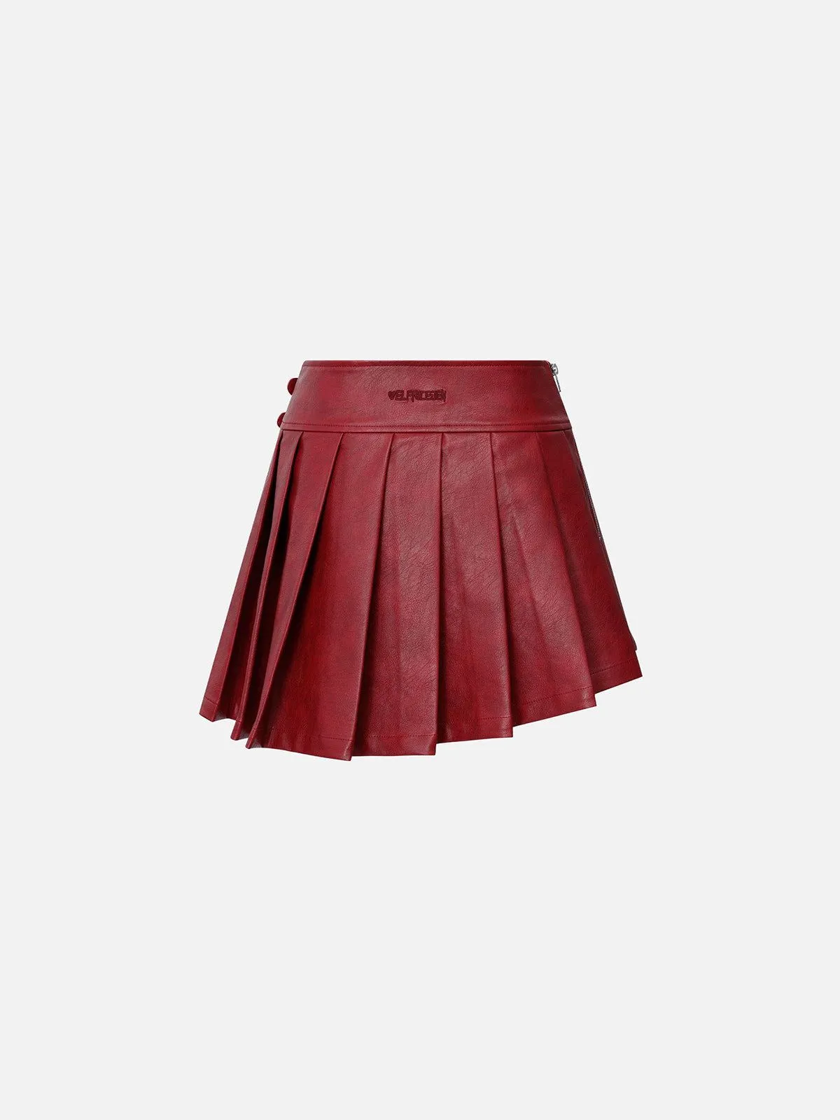 Aelfric Eden Slant Faux Leather Skirt