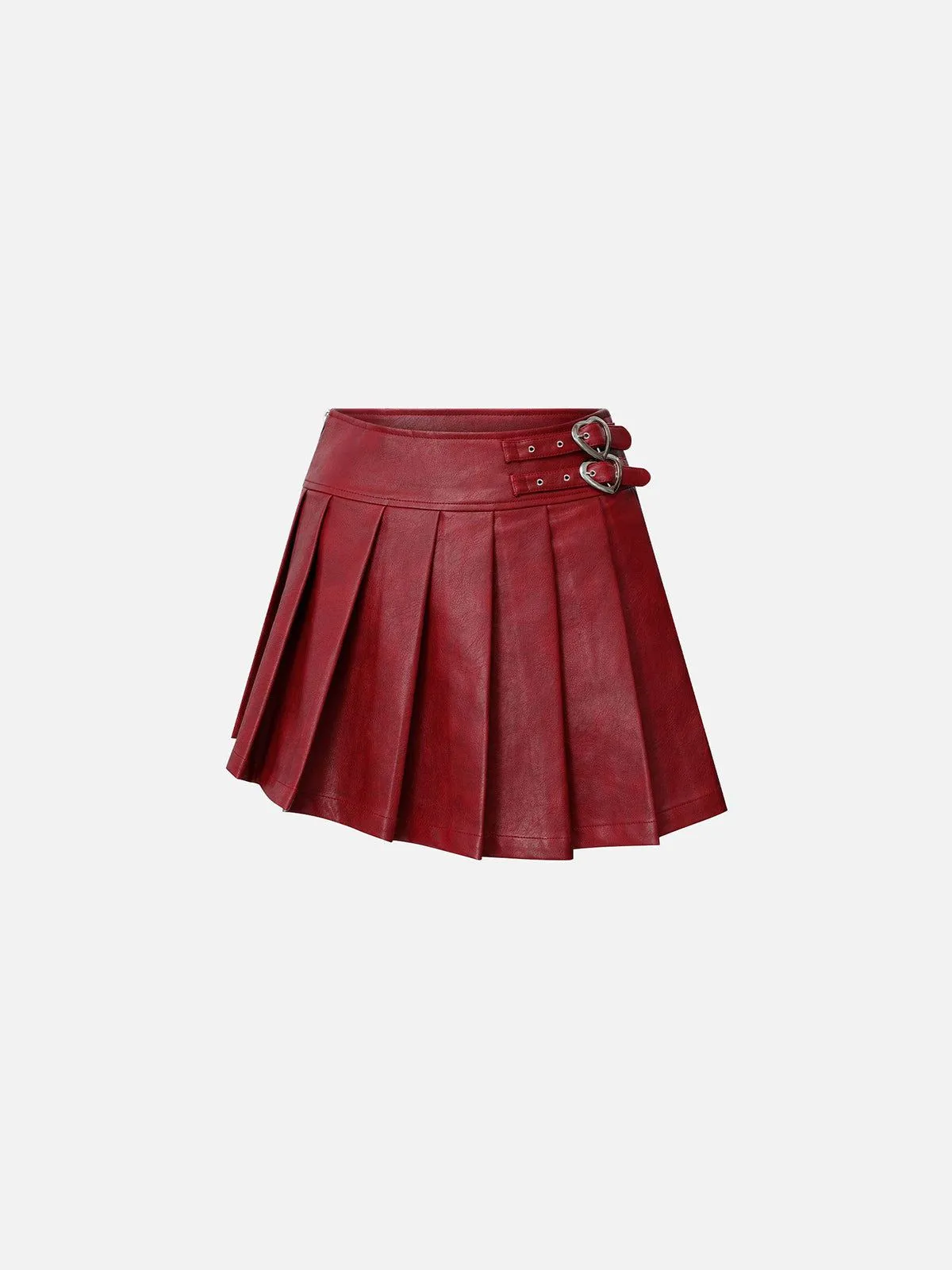 Aelfric Eden Slant Faux Leather Skirt