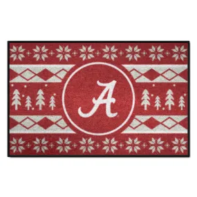 Alabama Crimson Tide Holiday Sweater Starter Mat Accent Rug - 19in. x 30in.