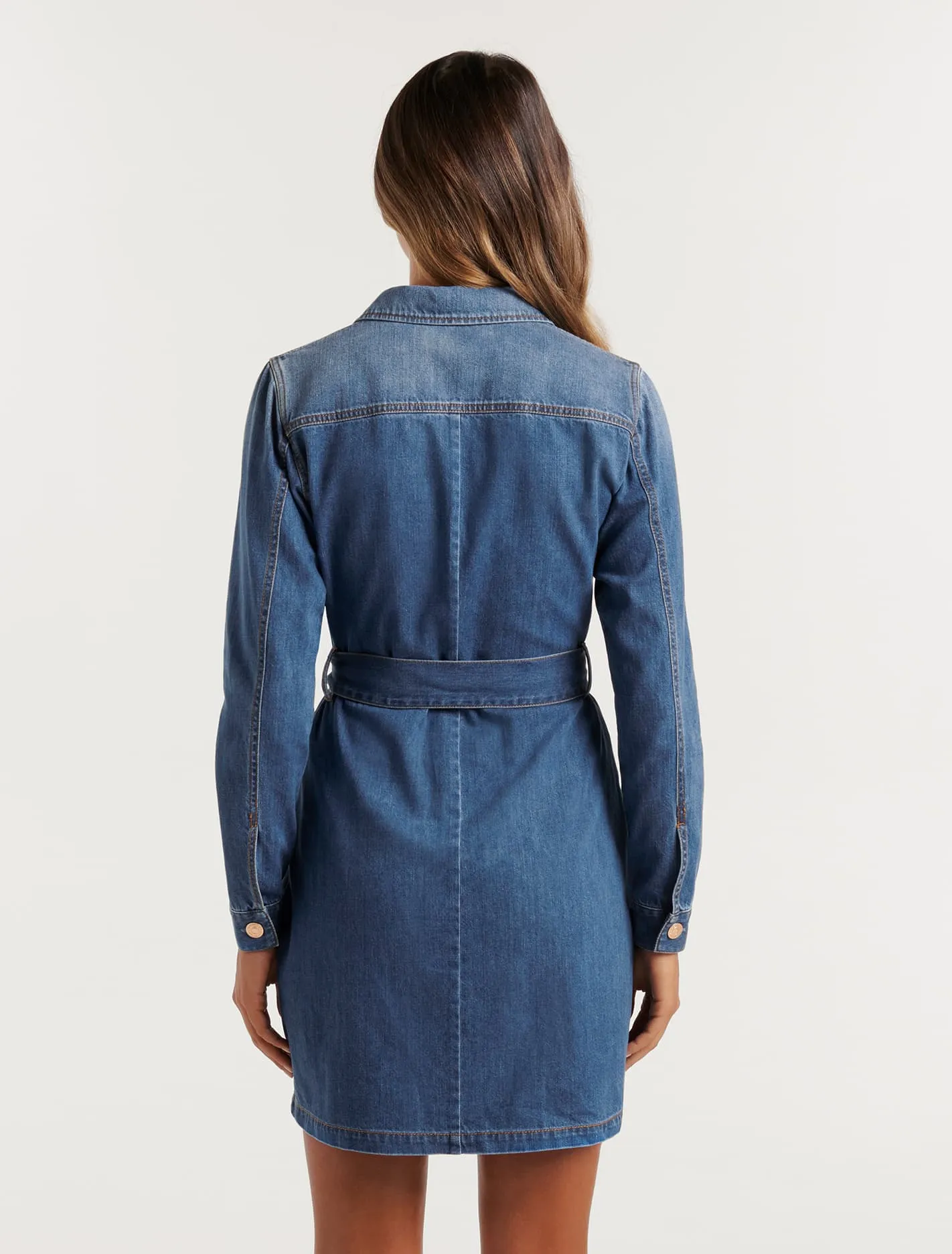 Andrea Denim Shirt Dress