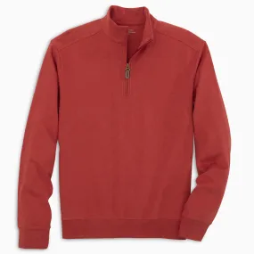 Andy Thornal Men's 1/4 Long Sleeve Sweater- Crimson Red 160510-78