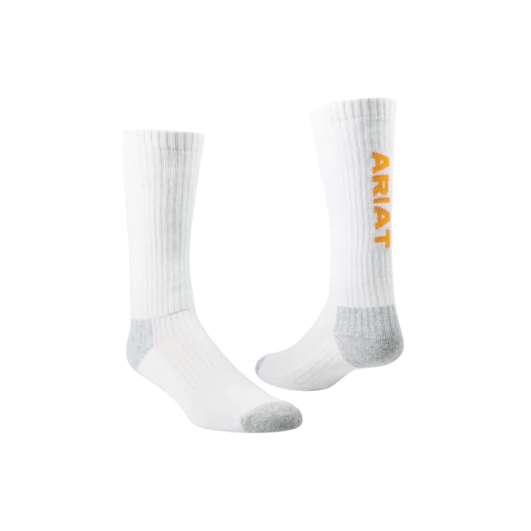 Ariat Men's Combed Ring Spun Cotton Mid-Calf Socks