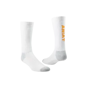 Ariat Men's Combed Ring Spun Cotton Mid-Calf Socks