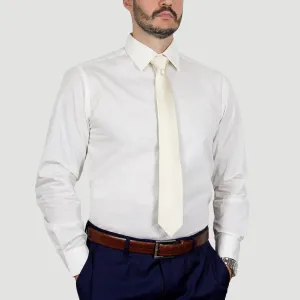 Arturo Modern Fit Dress Shirt in Ivory Long Sleeve, No Pocket