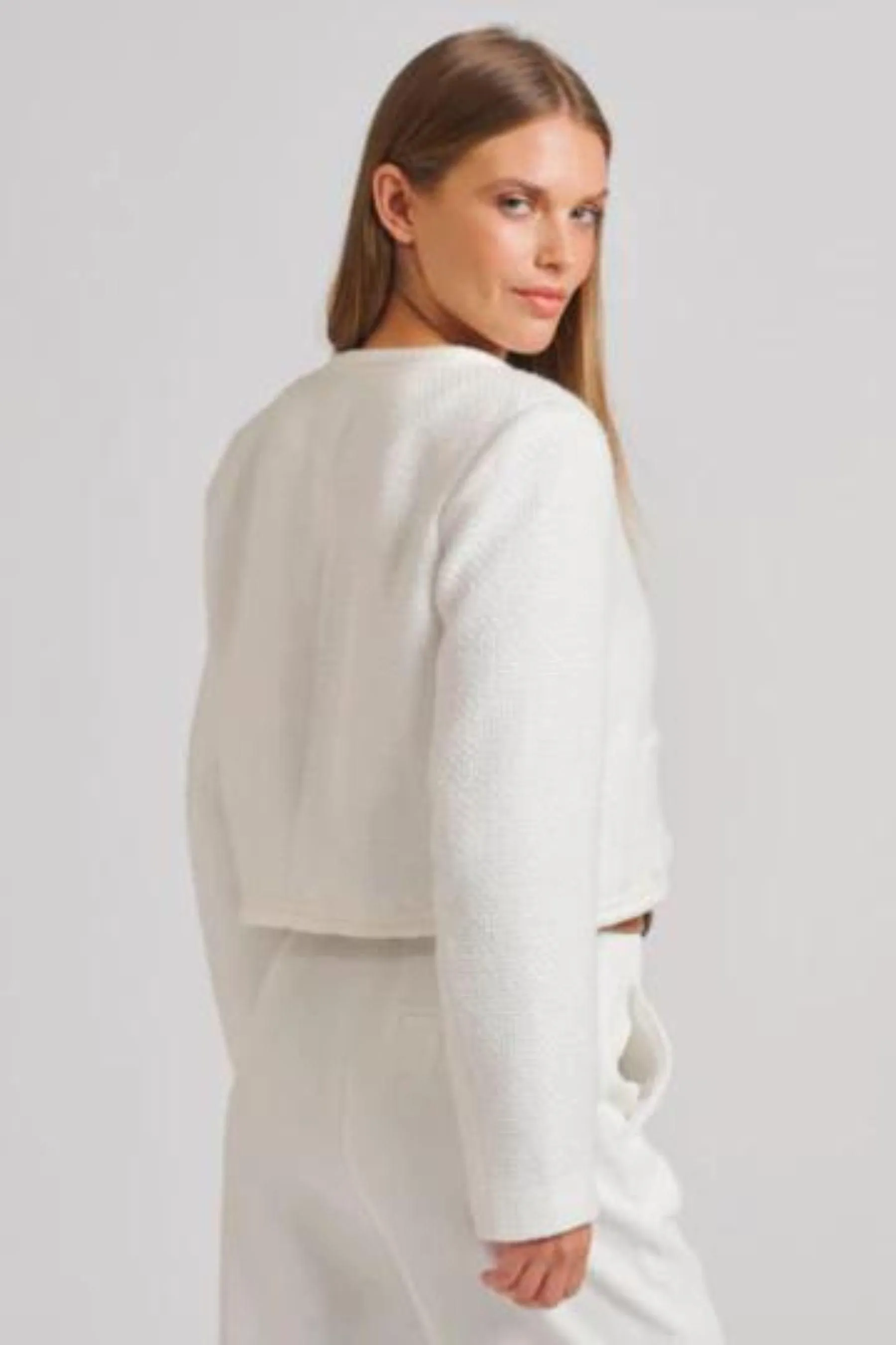 Audrey Boucle Jacket | Ivory