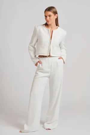 Audrey Boucle Jacket | Ivory