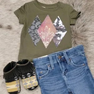 Baby & Toddler Diamond Cactus Tee