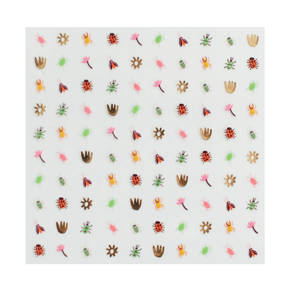 Backyard Bugs Nail Stickers