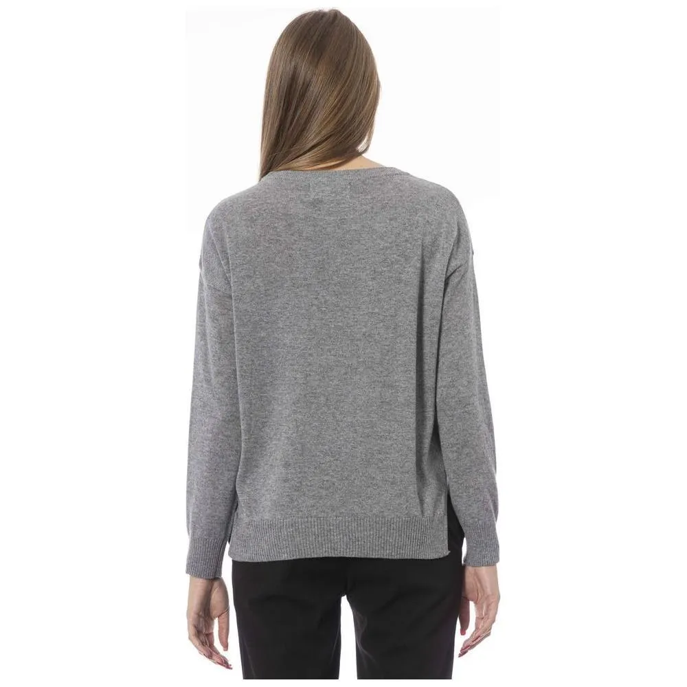 Baldinini Trend Gray Viscose Women Sweater