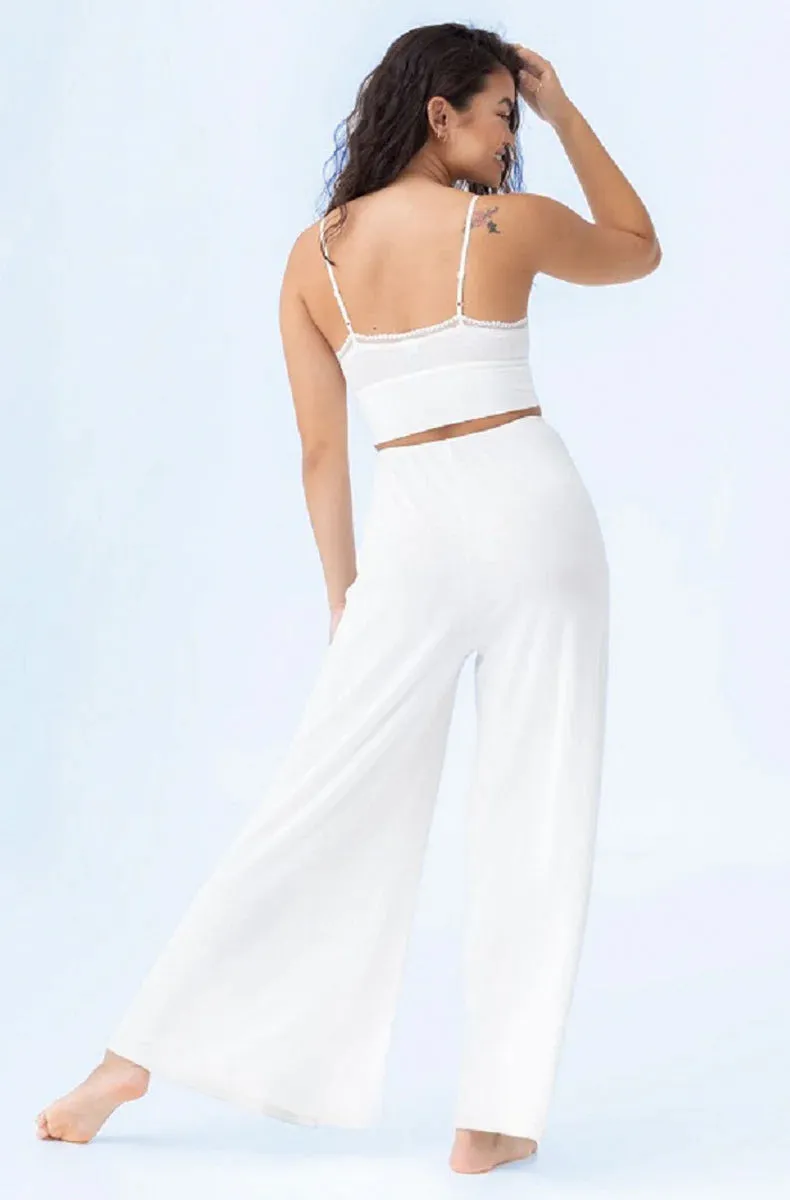 Bella Featherweight Thermal Crop Cami - Off White