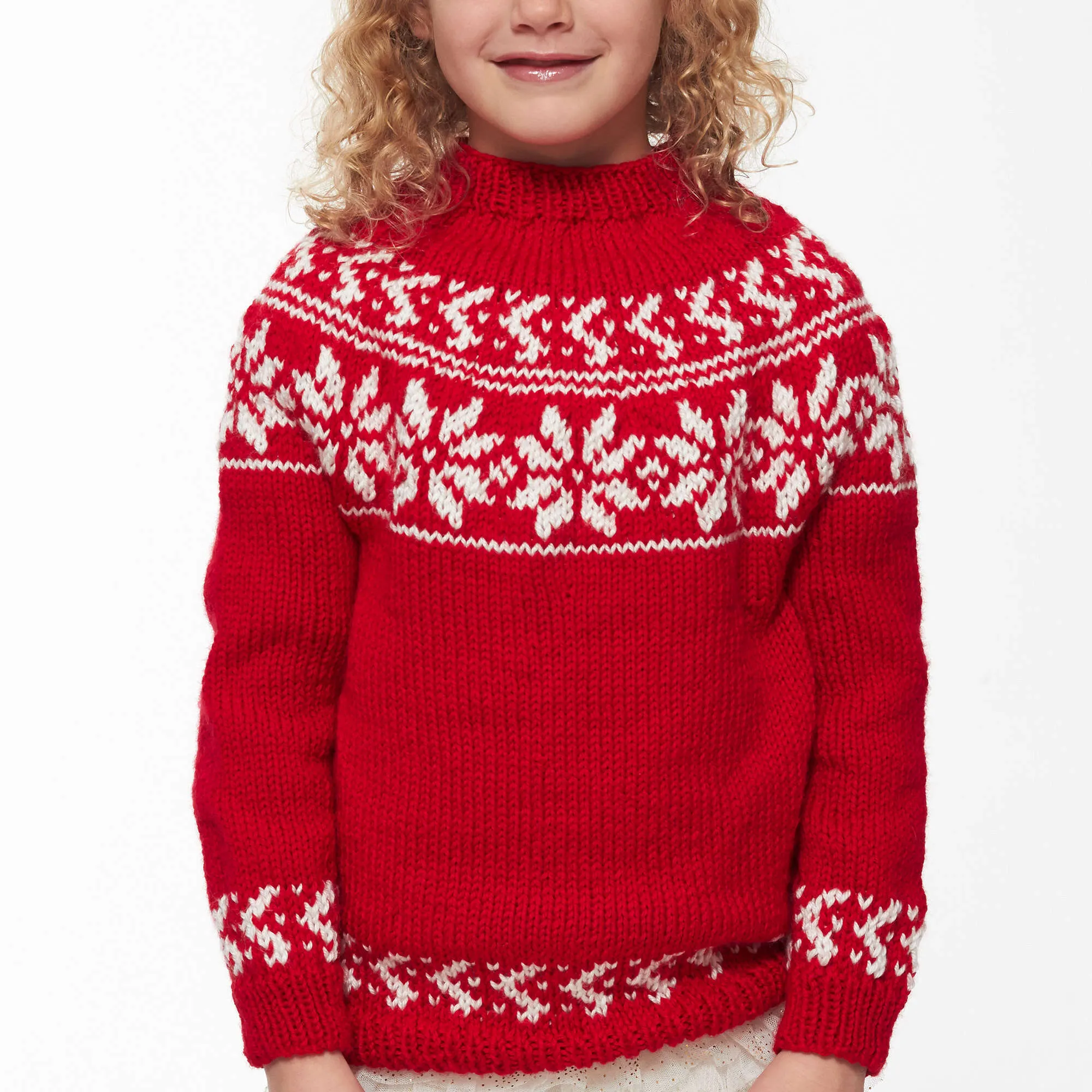 Bernat Knit Yuletide Yoke