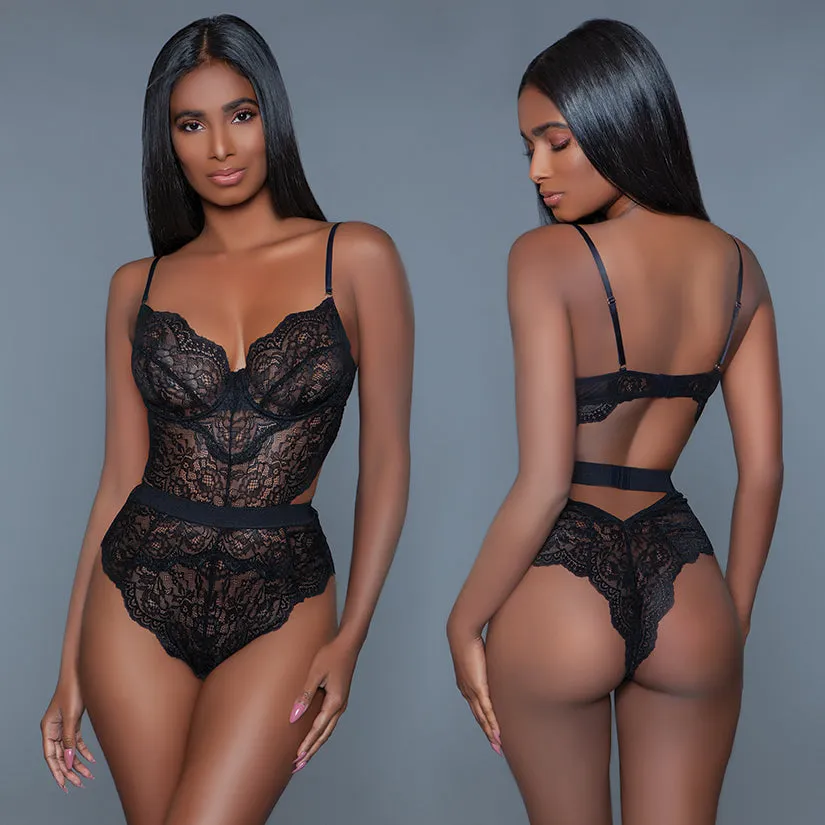 Bewicked Bettany Bodysuit-Black Medium