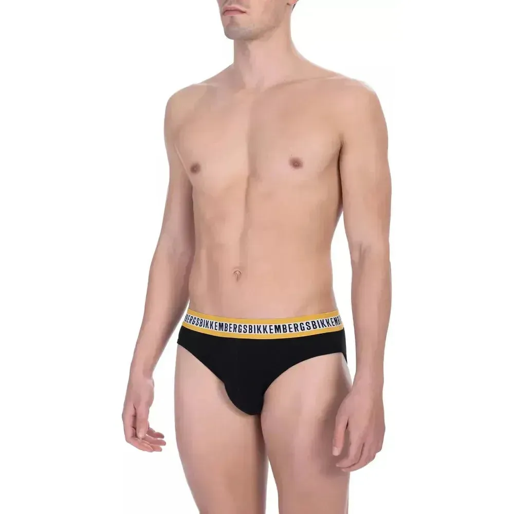 Bikkembergs Black Cotton Men Brief