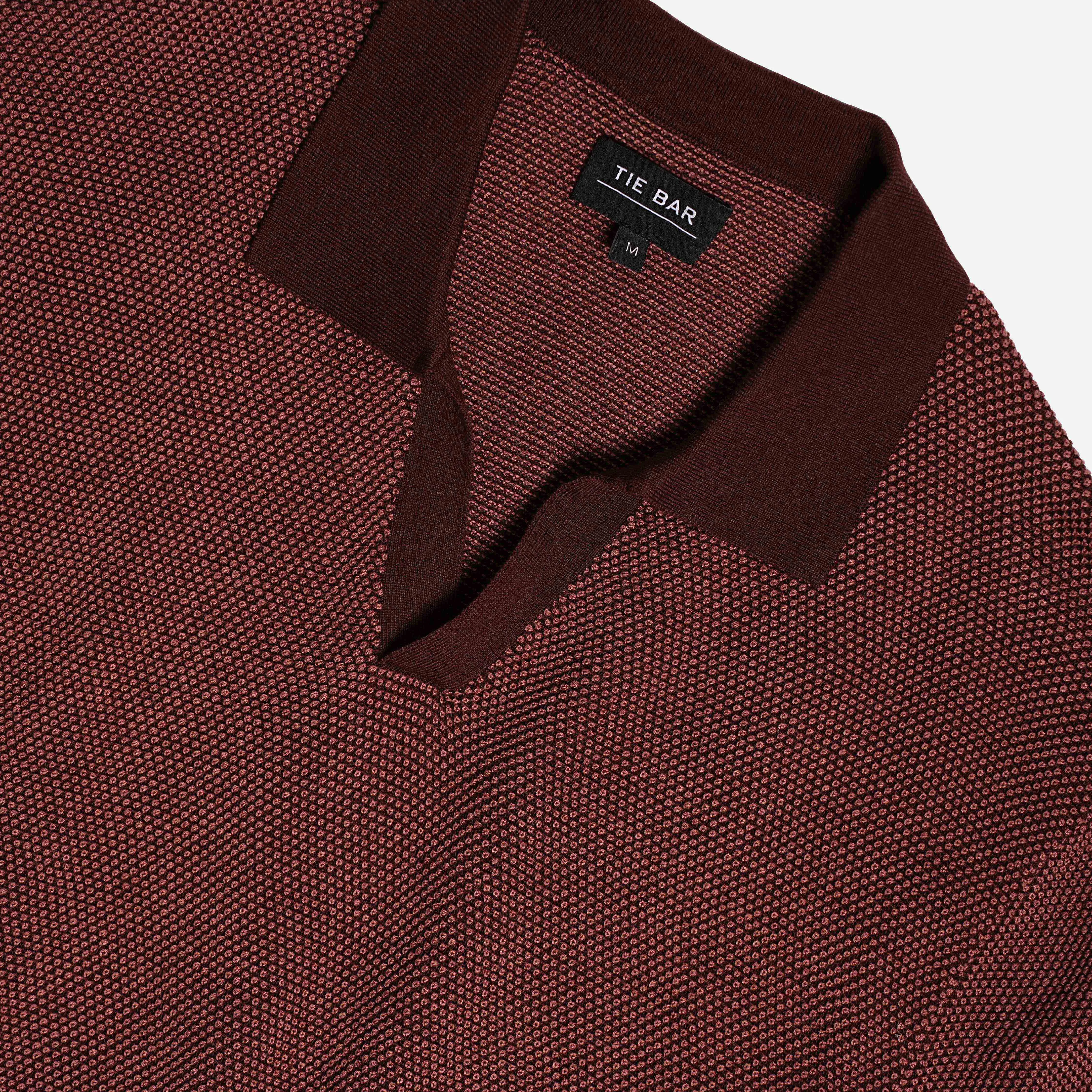 Birdseye Sweater Rosewood Polo