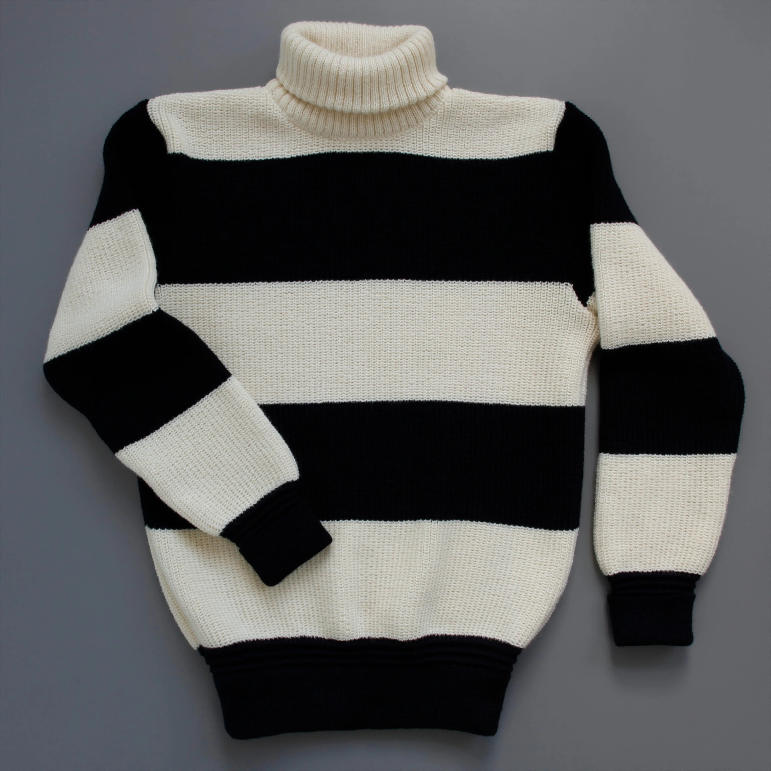 Block Stripe Sweater Navy