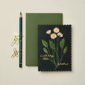 Botanical Daisy Birthday Card