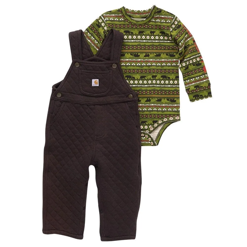 Boys' Long-Sleeve Printed Bodysuit & Overall Set CG8900