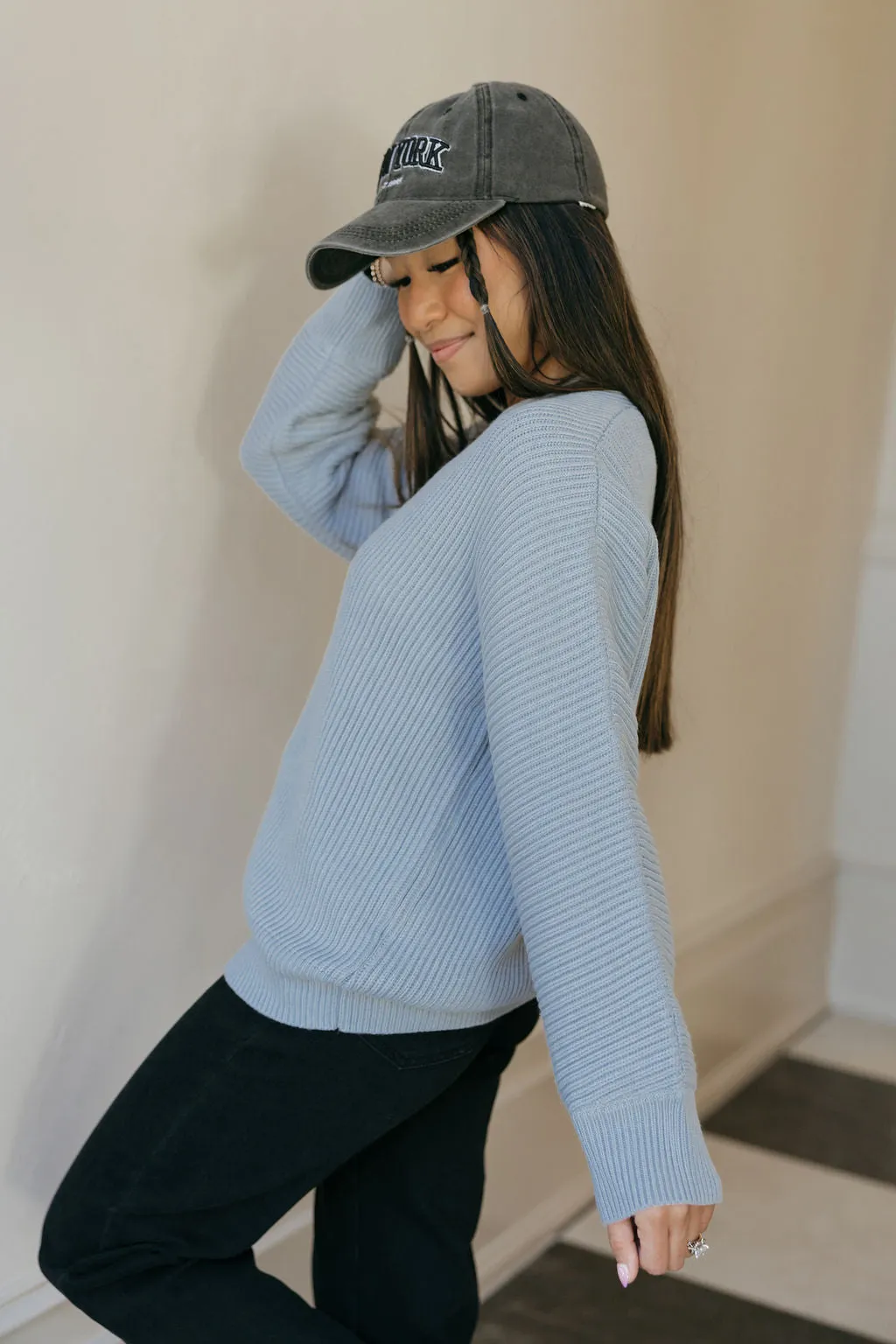 Britton Sweater-Powder Blue