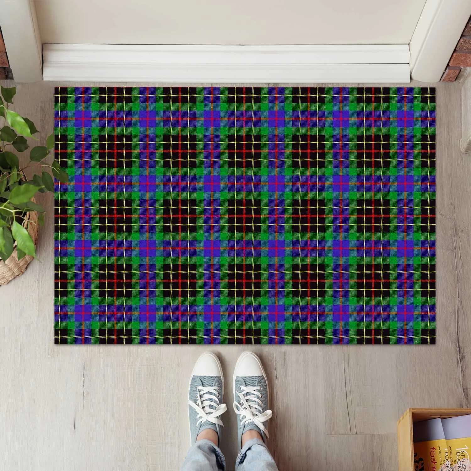 Brodie Hunting Modern Tartan Door Mat