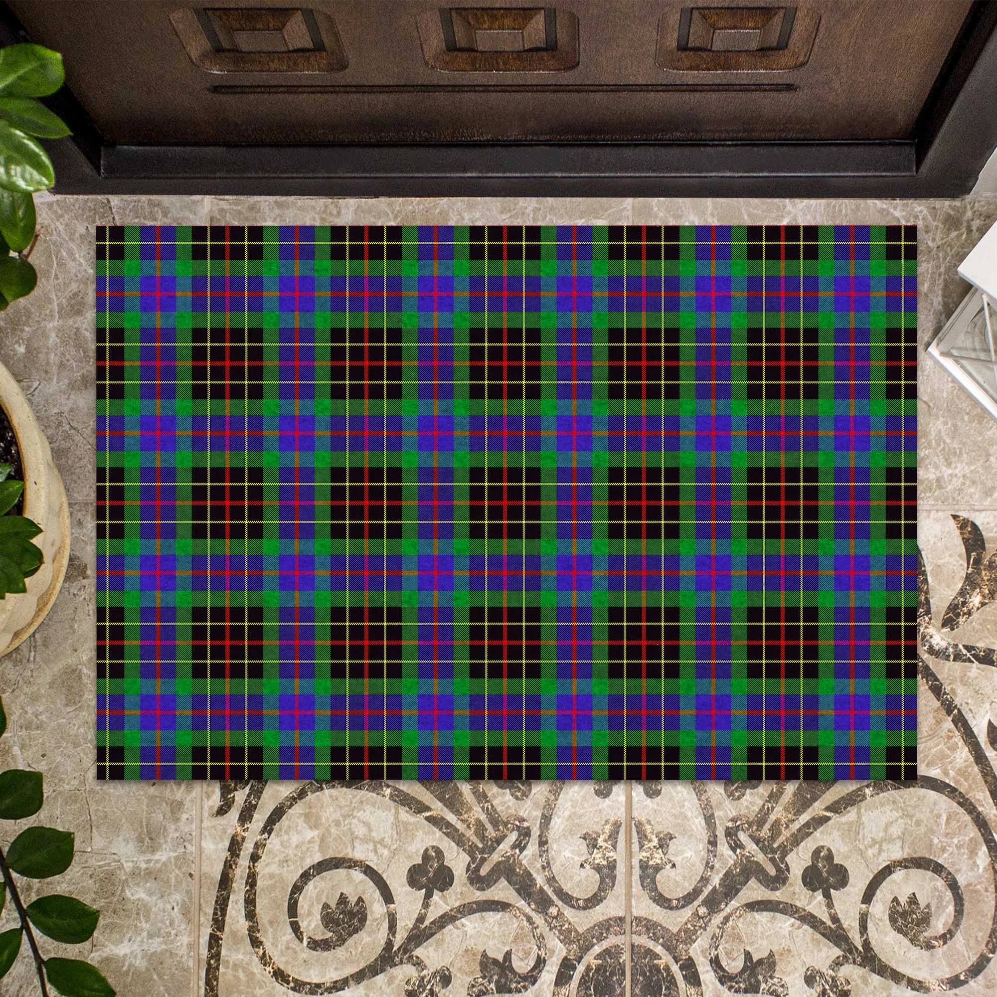 Brodie Hunting Modern Tartan Door Mat