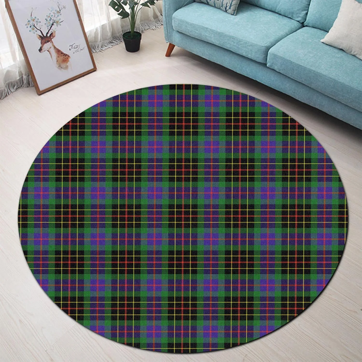 Brodie Hunting Modern Tartan Round Rug