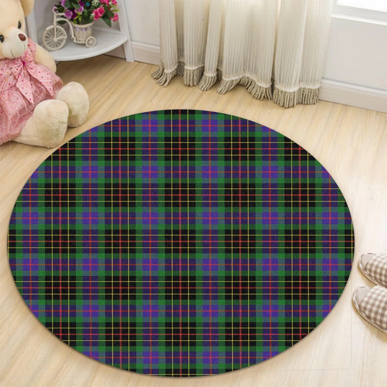 Brodie Hunting Modern Tartan Round Rug