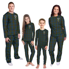 Buchanan Hunting Tartan Pajamas Family Set with Family Crest