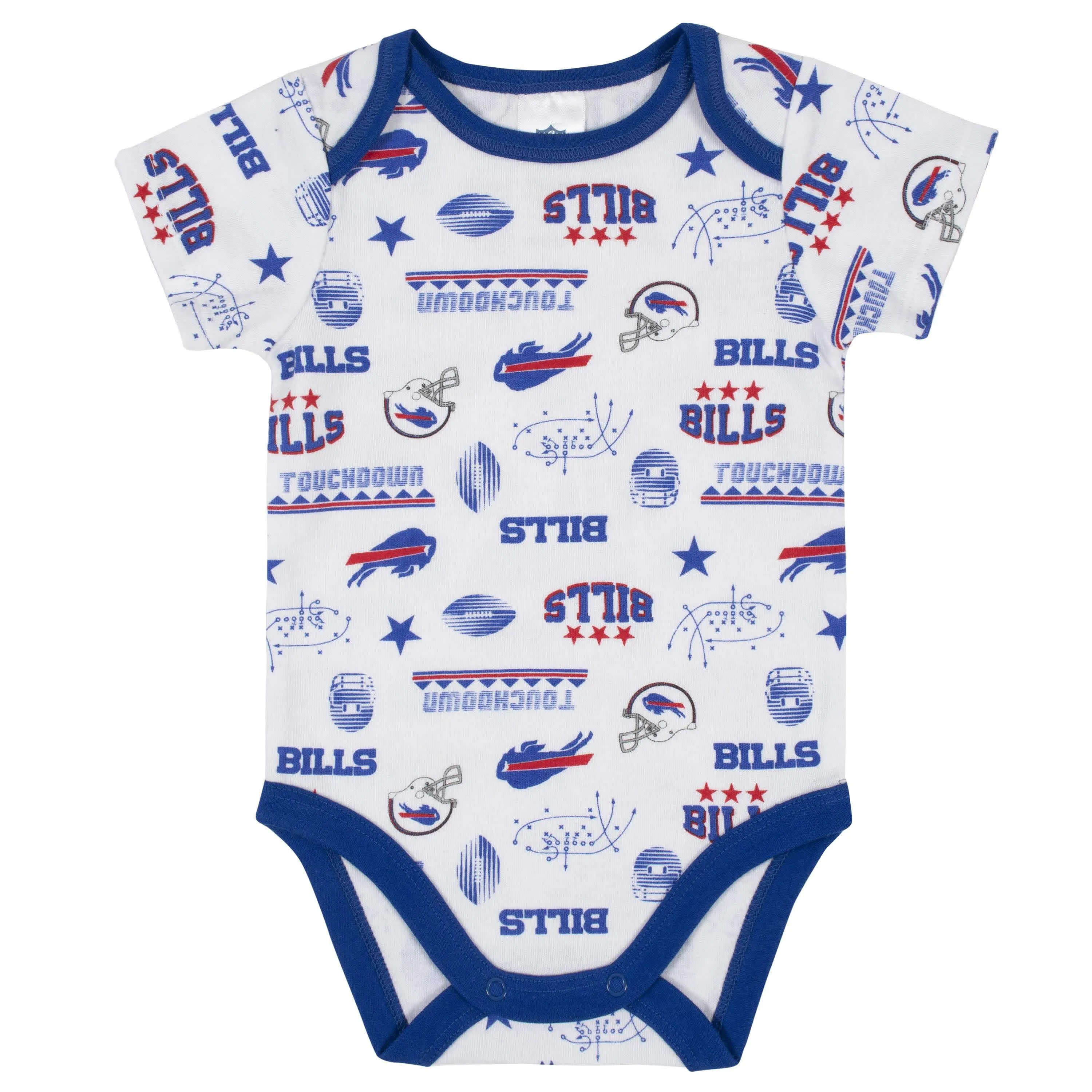 Buffalo Bills 3-Piece Baby Boys Bodysuit, Bib, and Cap Set