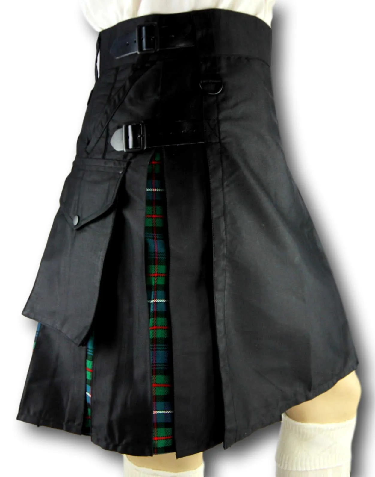 Cargo Tartan Combo Kilt: Robertson Hunting