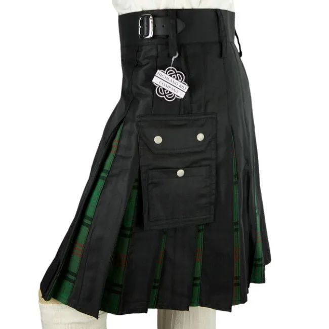 Cargo Tartan Combo Kilt: Ross Hunting Muted Utility Kilts