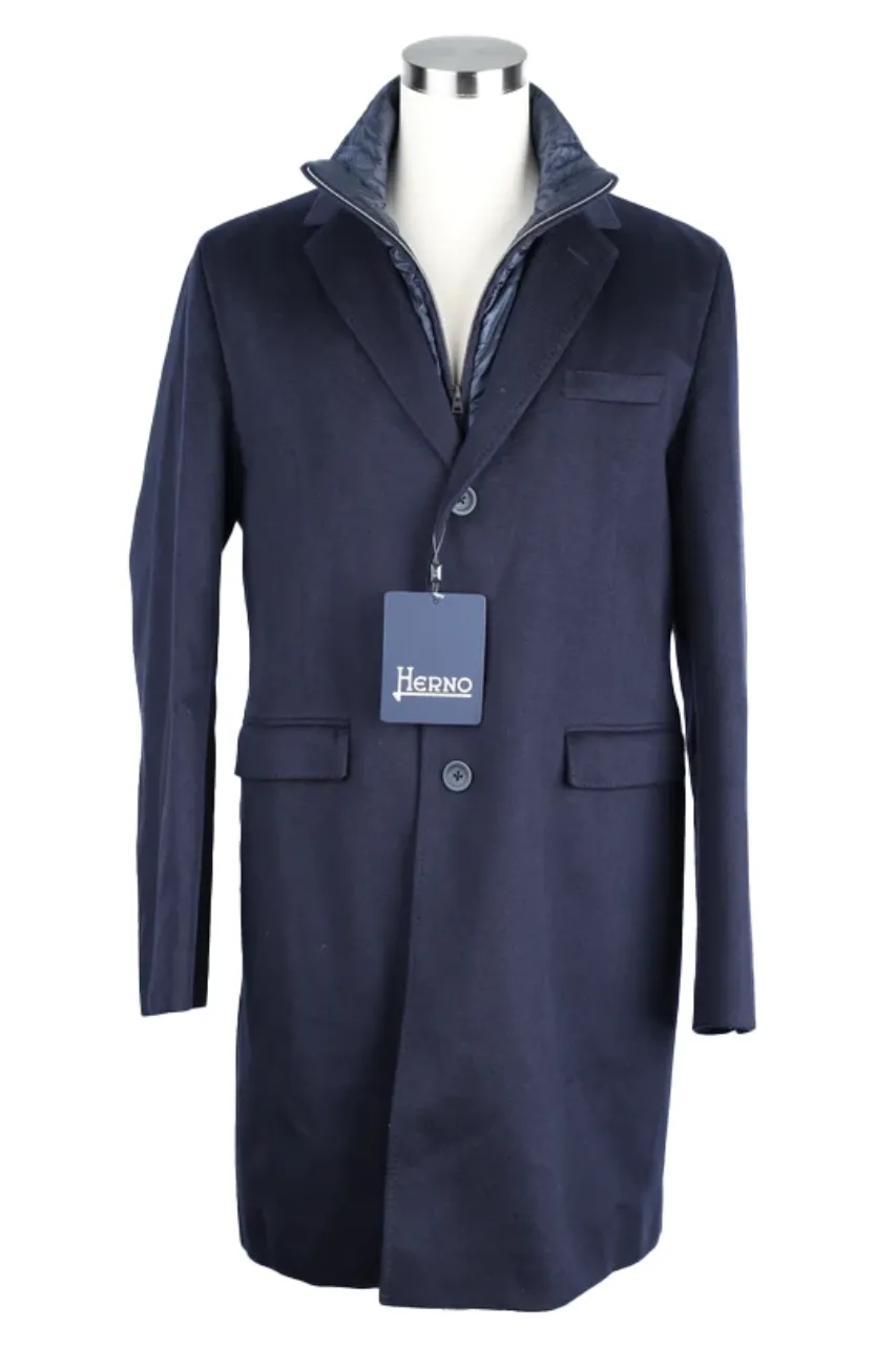 Cashmere Dress Coat With Removable Bib