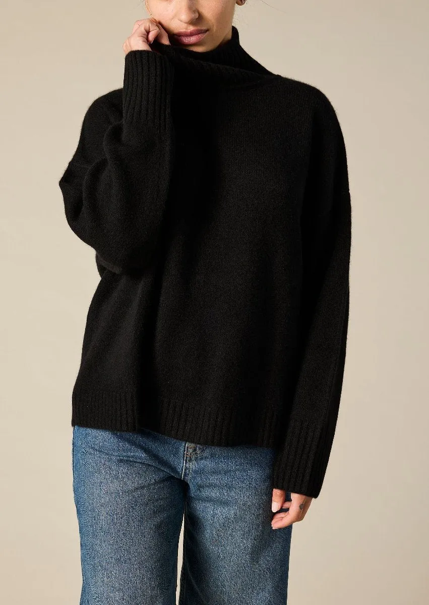 Cashmere Sunday Sweater in Black