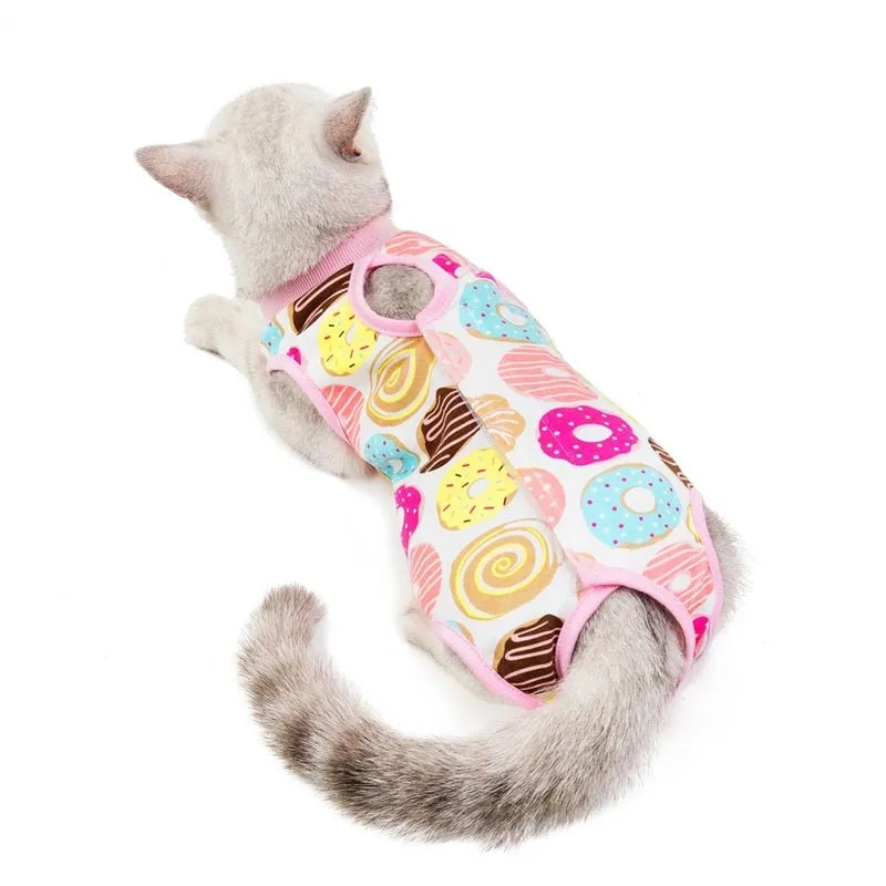 Cat Recovery Suit After Surgery Clothing Anti-licking Vest Pet Care