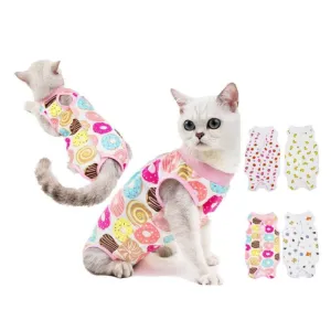 Cat Recovery Suit After Surgery Clothing Anti-licking Vest Pet Care