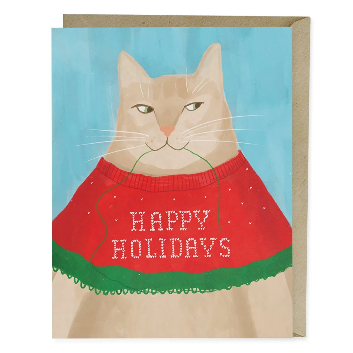 Cat Sweater Holiday Card