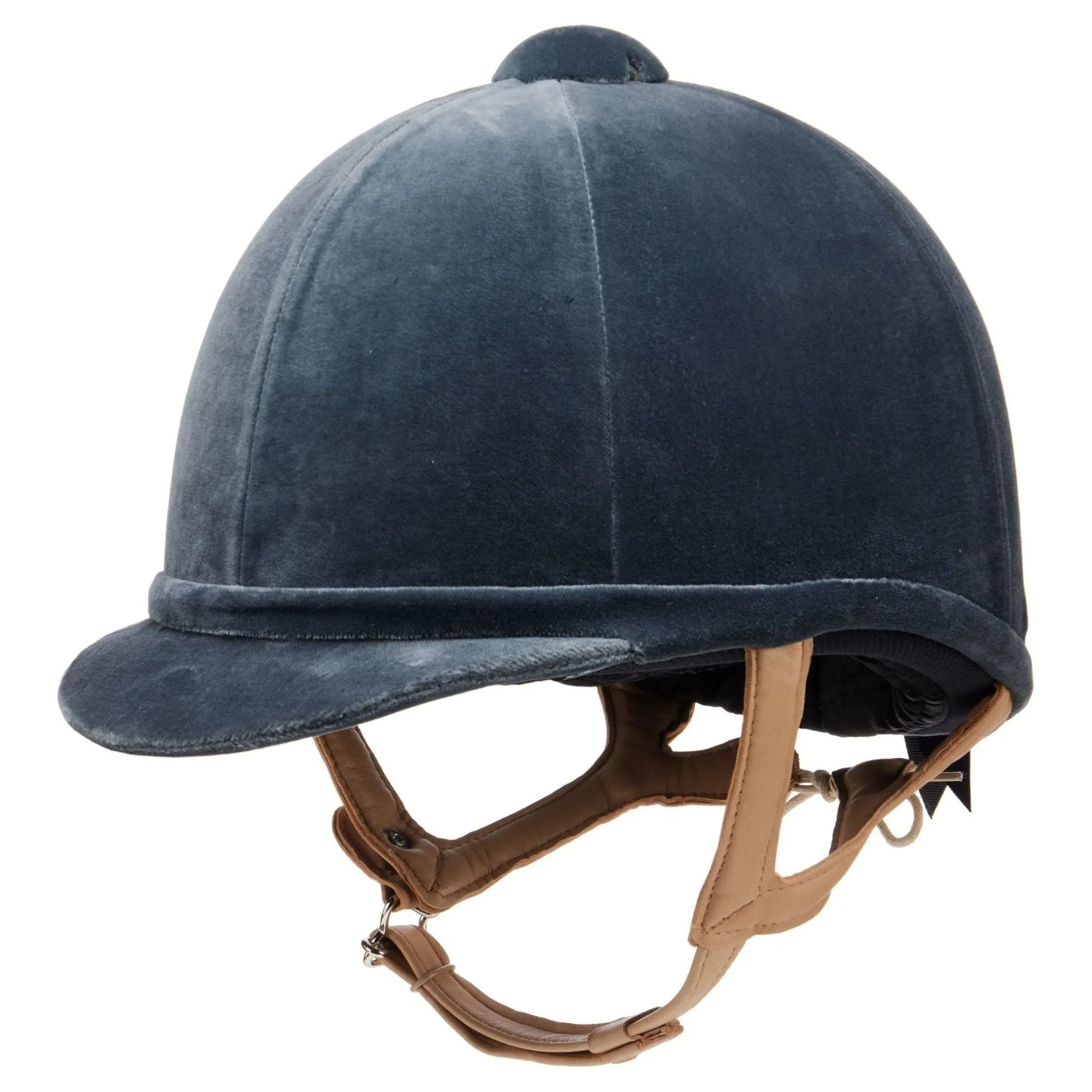 Charles Owen Fian Velvet Riding Hat - Grey