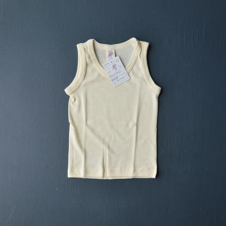 Child's Sleeveless Vest in Wool/Silk (1-14y)