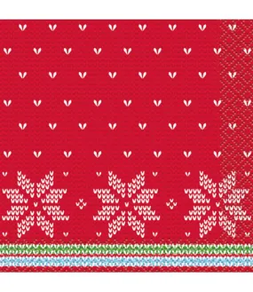 Christmas Ugly Sweater Beverage Napkins | 16ct