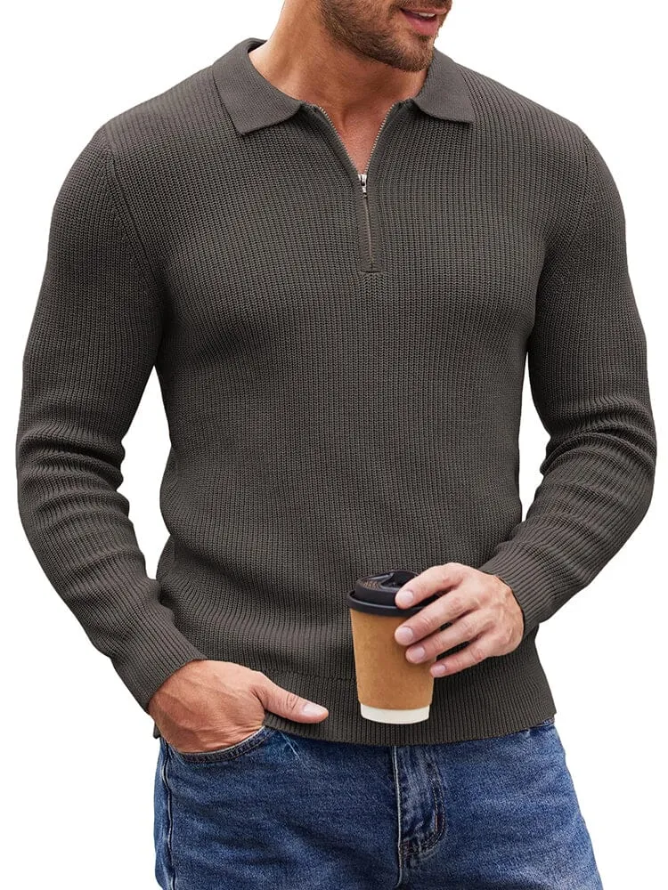 Classic Quarter Zip Knit Polo (US Only)