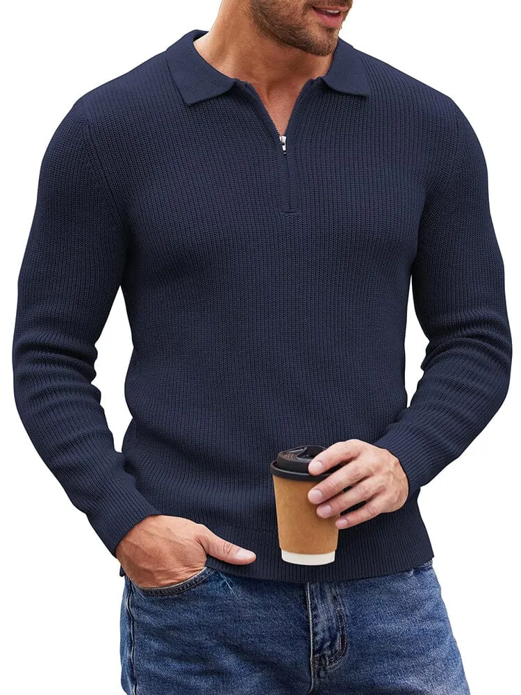 Classic Quarter Zip Knit Polo (US Only)