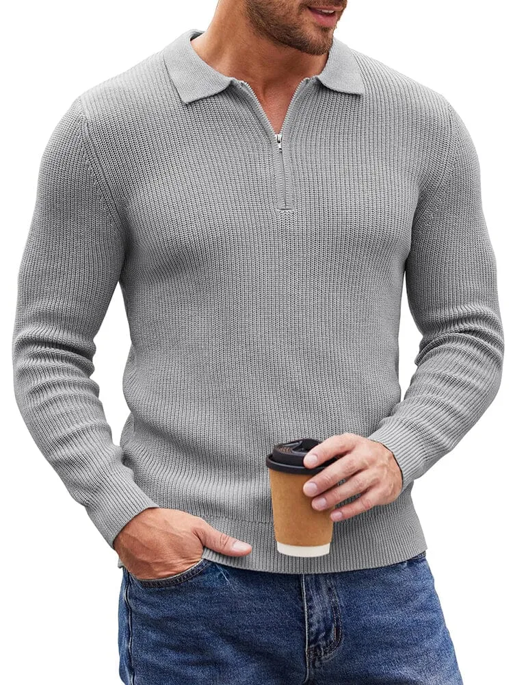 Classic Quarter Zip Knit Polo (US Only)