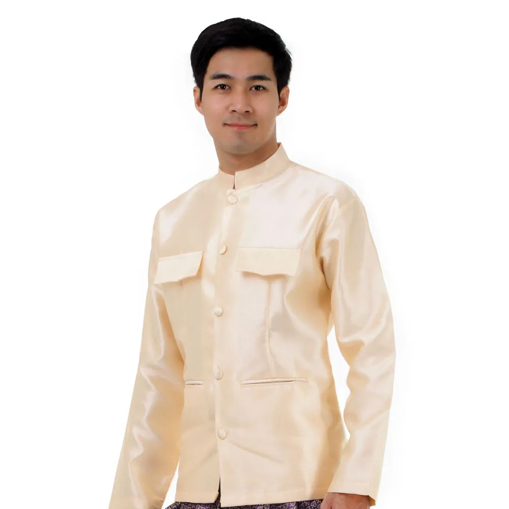 Classic Thai Men’s Raj Pattern Attire