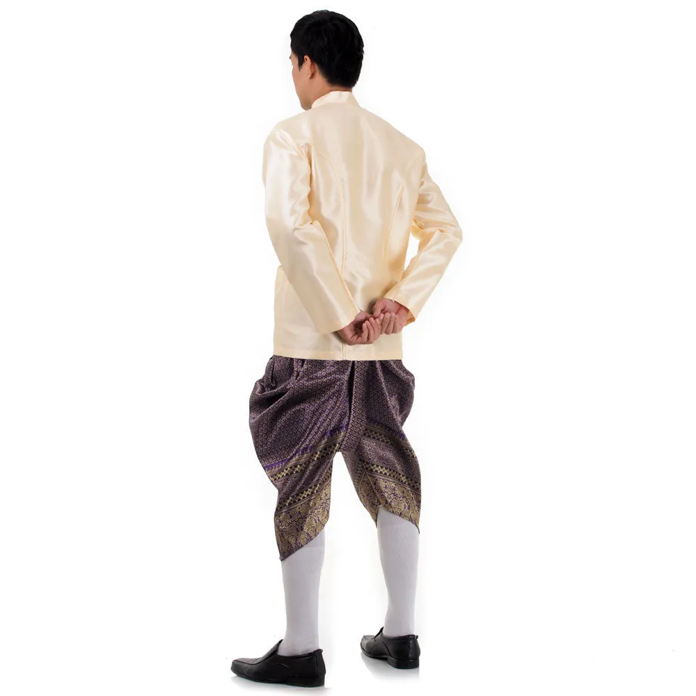 Classic Thai Men’s Raj Pattern Attire