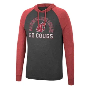 Colosseum Mens Crimson WSU Cougars Hooded Tee